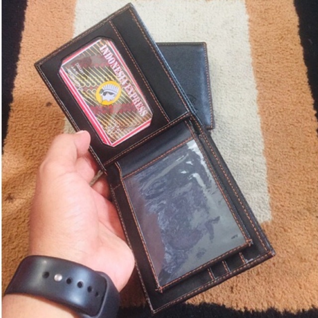 dompet lipat pria bahan kulit sintetis polos #dompet #dompetlipat #dompetpria #dompetcowok #manwalet