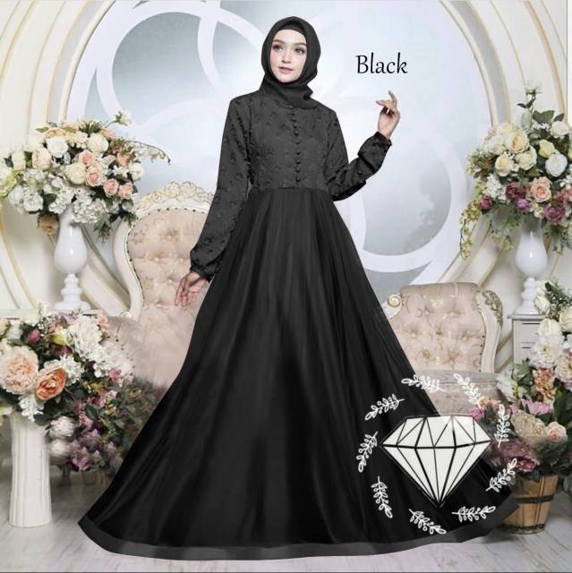 Baju Pesta Organza Gamis - Hijab Muslimah