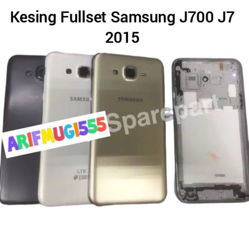 Casing Fullset Housing Samsung Galaxy J700 J7 2015 Original