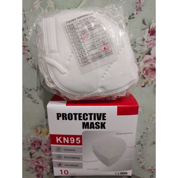 MASKER KN95 KAWAT DALAM PUTIH DAN HITAM