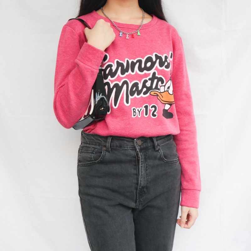 Daffy Duck Fuschia Sweatshirt