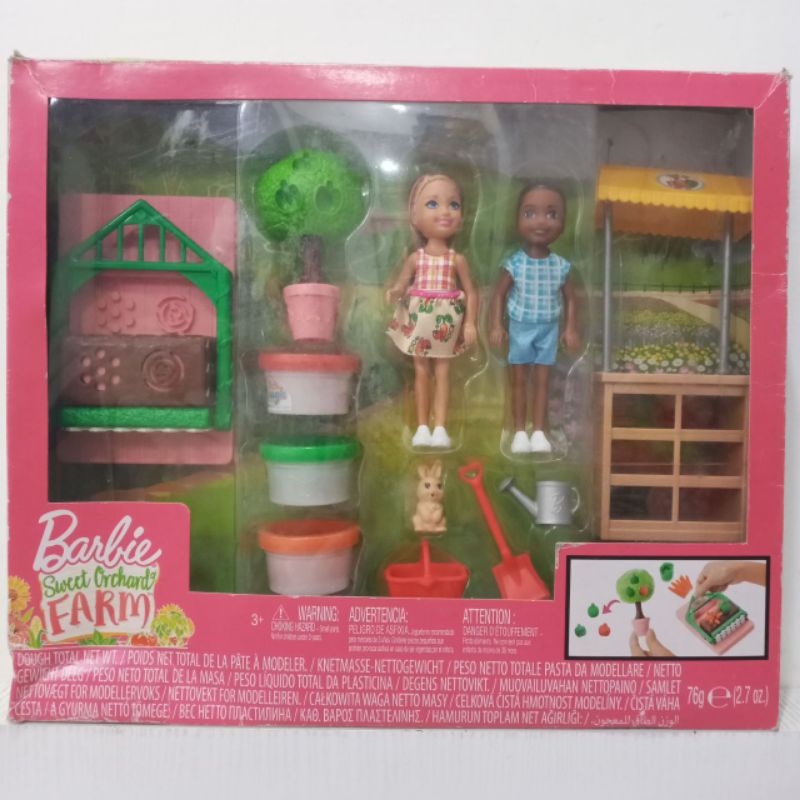 ori original mattel barbie chelsea seeet orchard farm doll boneka hadiah anak cewek perempuan dough doh kado ultah ulang mainan toy toys gift birthday girl girls tahun play garden taman