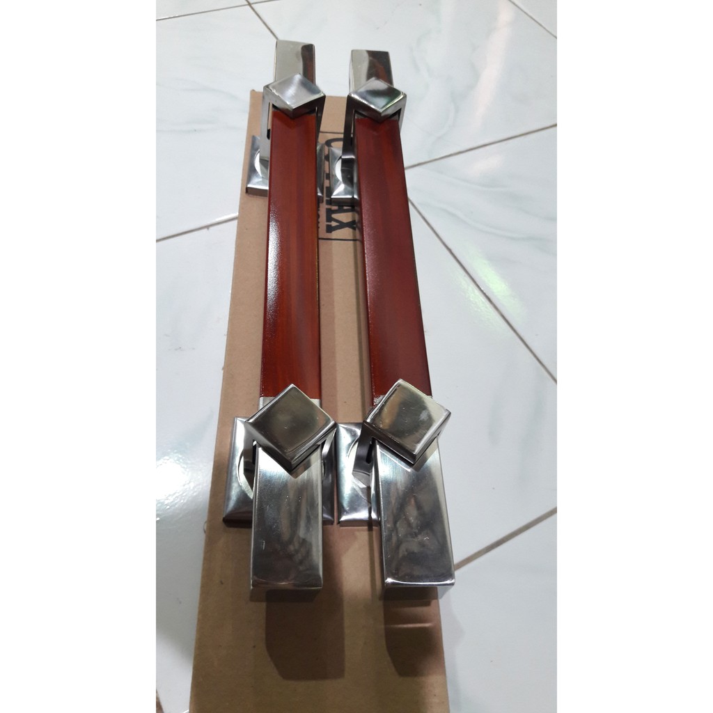 33 cm handle pintu rumah/ tarikan pintu gagang pintu model kotak natural