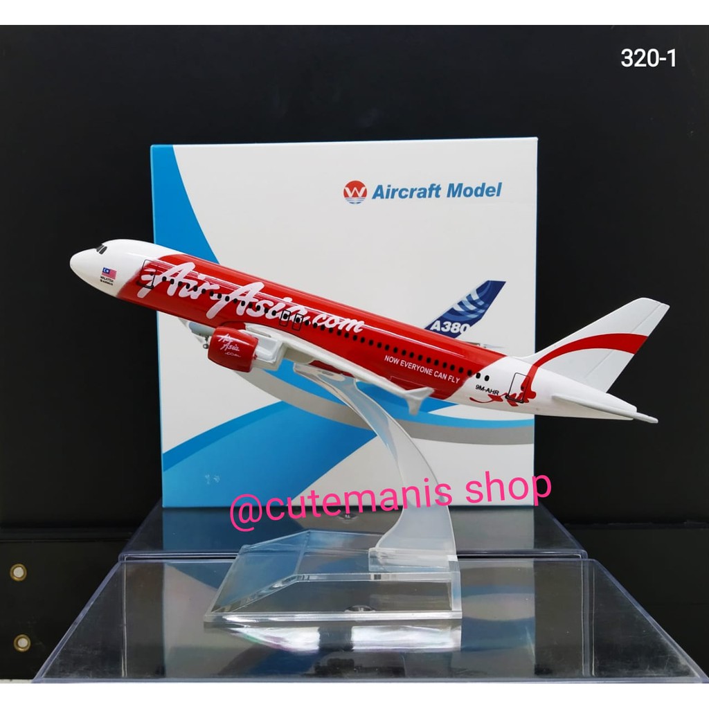 Miniatur Diecast Pesawat AIR ASIA.COM ( 320 -1 )