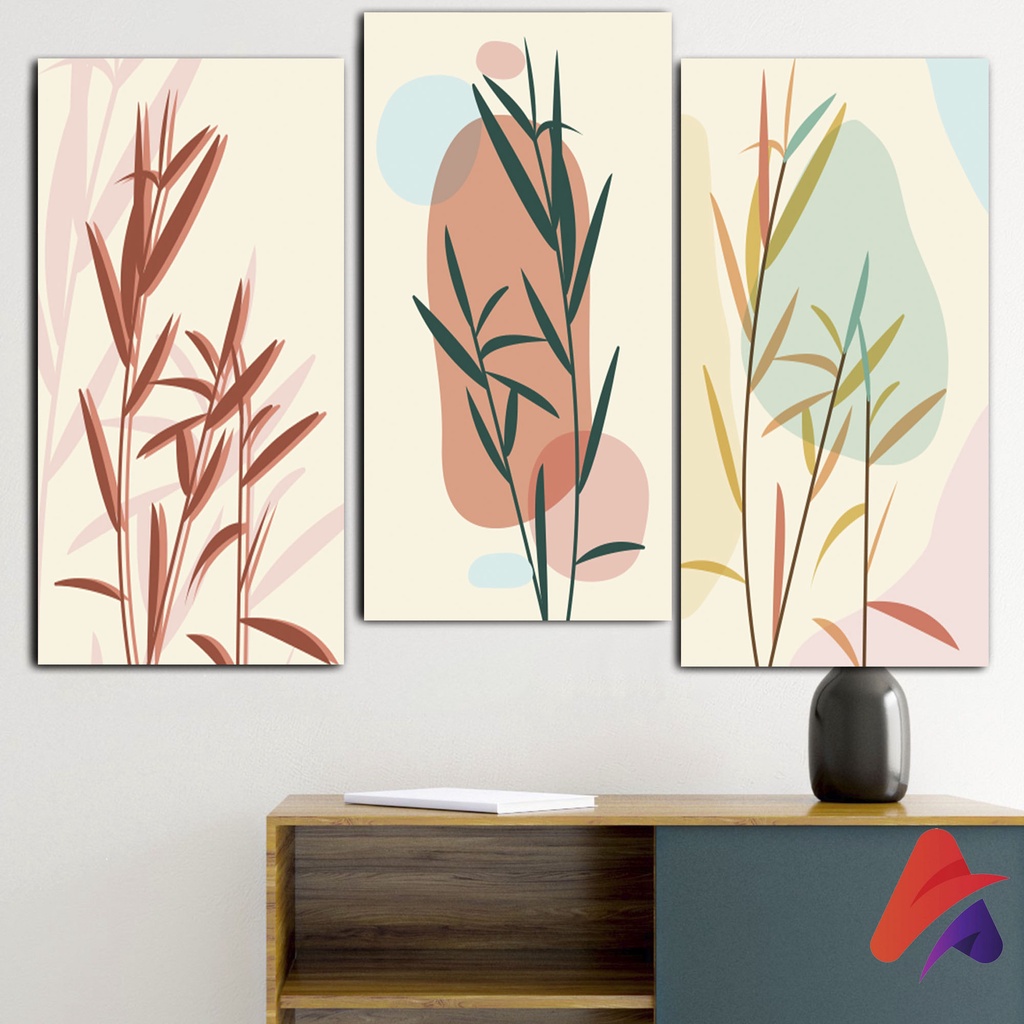 HIASAN DINDING DAUN BAMBU (15X30) WALL DECOR PAJANGAN DINDING DEKORASI DINDING