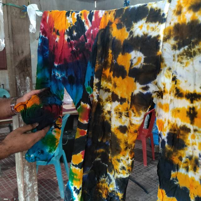 Hasil tie dye pewarna remasol, open sale soon