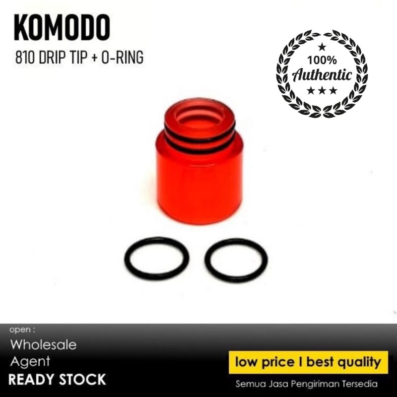 Driptip Komodo 810 Clear with O Ring