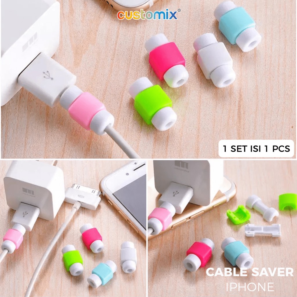 Pelindung Ujung Kabel iPhone iPad / Cable Saver Charger