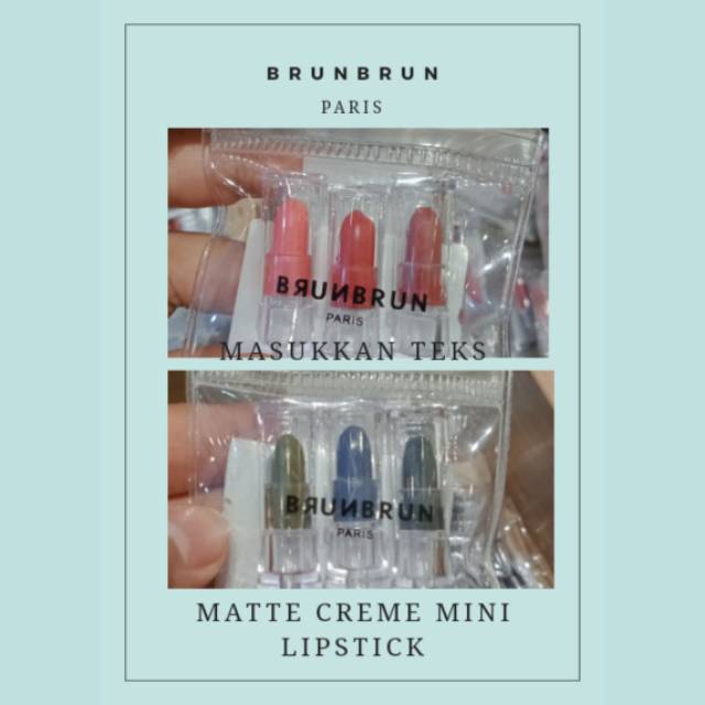 Brunbrun Matte Creme Mini Lipstick Original