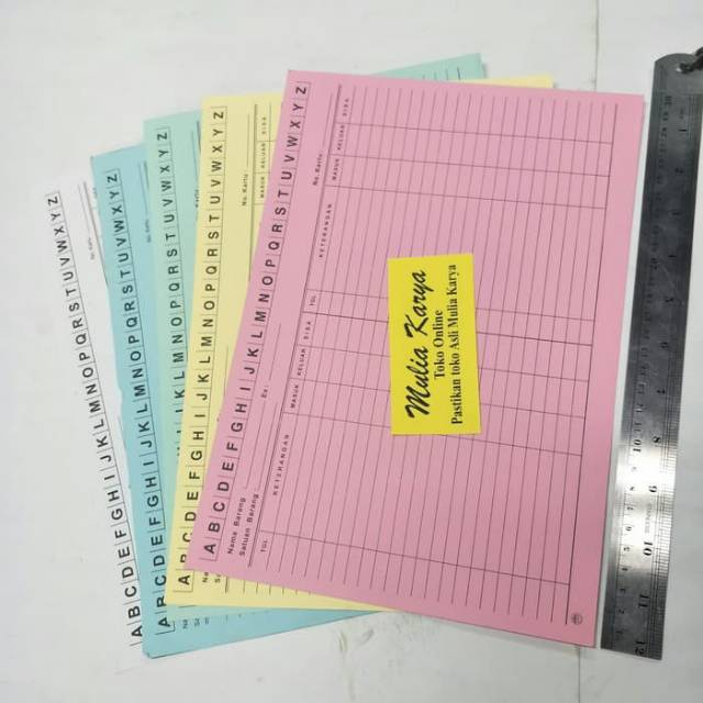 

RB Kartu Stok Besar Warna 50 lembar