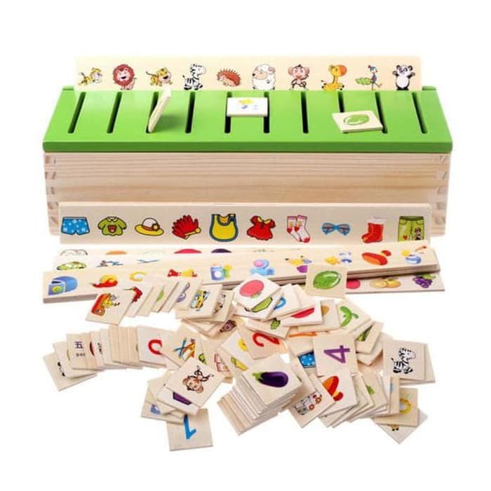 

RBKS Box Puzzle Pasang Inggris Mandarin Pengenalan Edukasi Kognitif Gambar