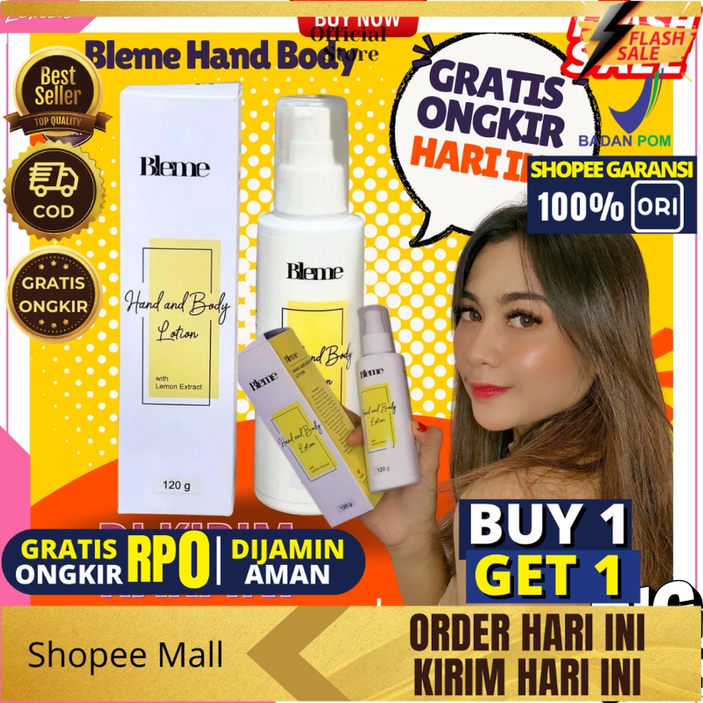 BLEME OFFICIAL BODY LOTION &amp; SERUM ORIGINAL ASLI BPOM ARM BLEME | REVIEW ASLI BODY LOTION BLEME Whitening BPOM 100% ORIGINAL