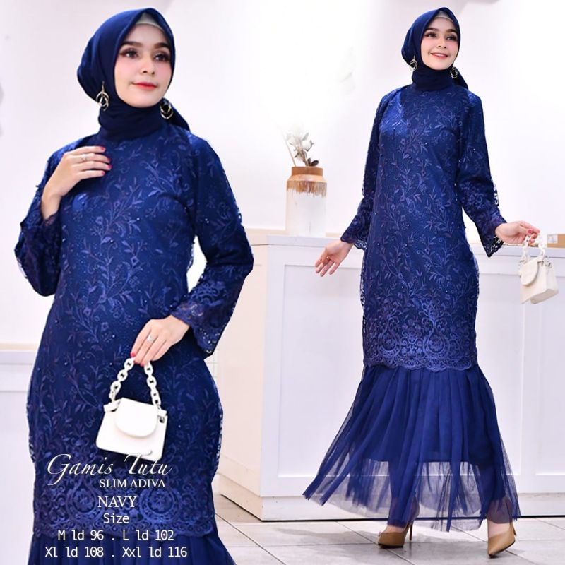 Gamis Duyung Tutu / Kebaya Gamis Modern / Gamis Kondangan