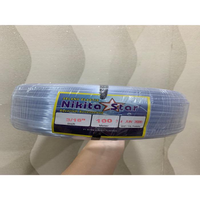 Selang aerator 1 roll Selang bening aerator selang hidroponik murah berkualitas 100 meter