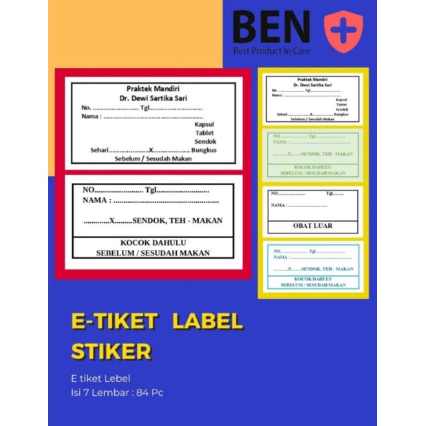 

Stiker label obat Custom sendiri