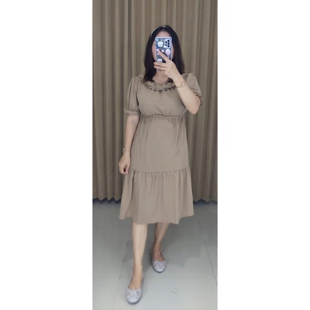 Mini Dress Karet Pinggang Mini Dress Syakira