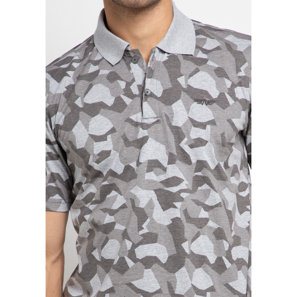 Kaos Polo Asli MGee 3451C Bravo Light Grey