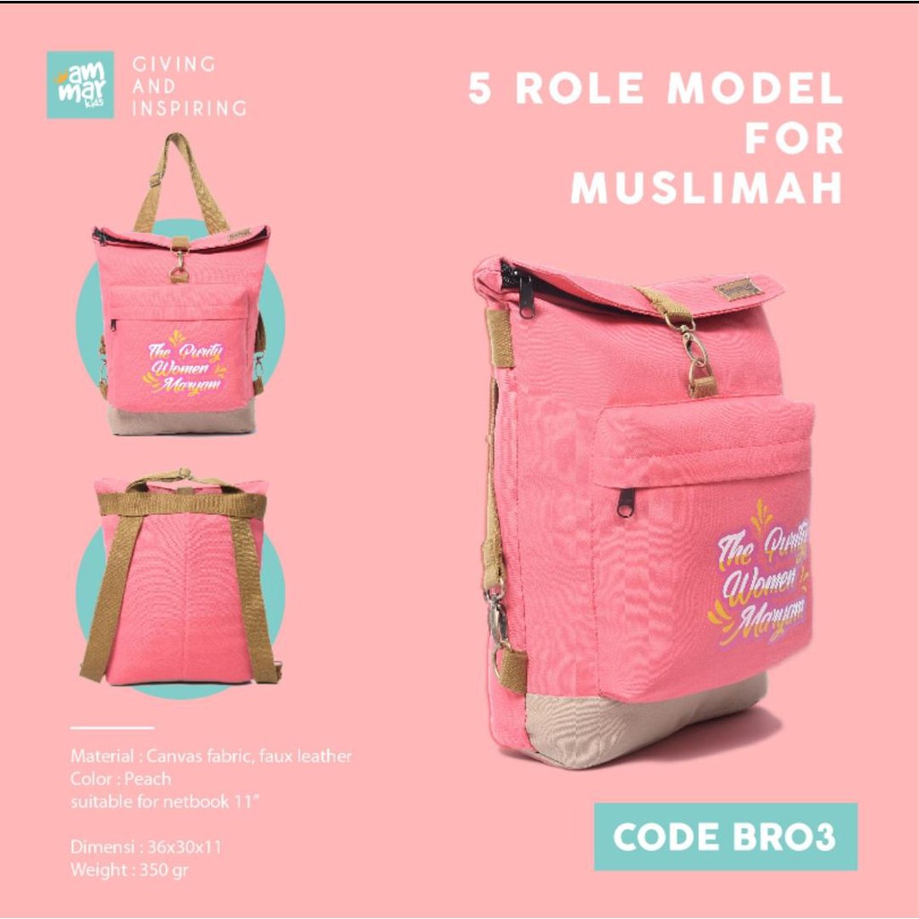 AMMAR KIDS Tas Ransel anak perempuan SD