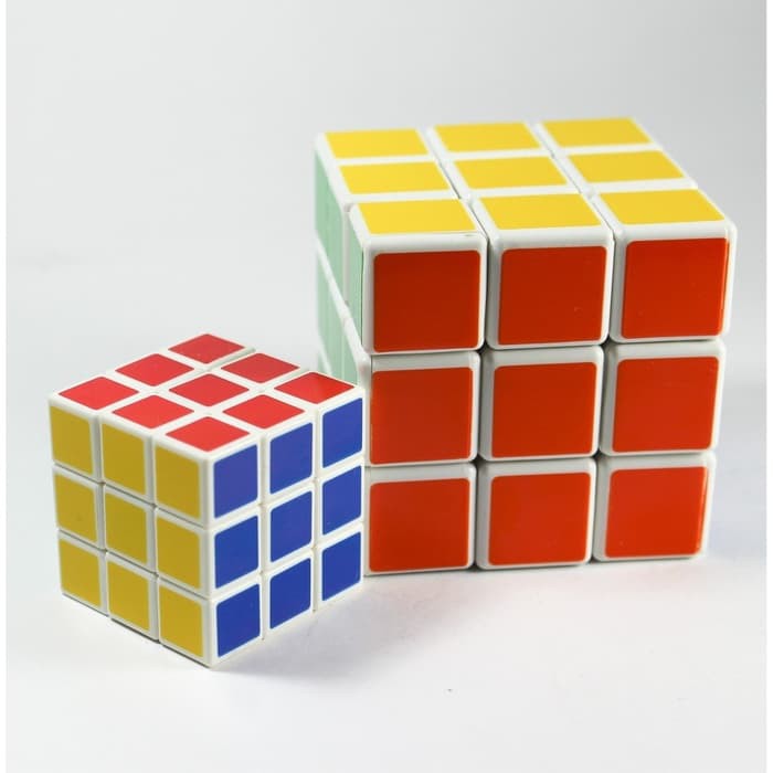 RUBIK 3x3 MAGIC CUBE 2 in 1 BASE PUTIH