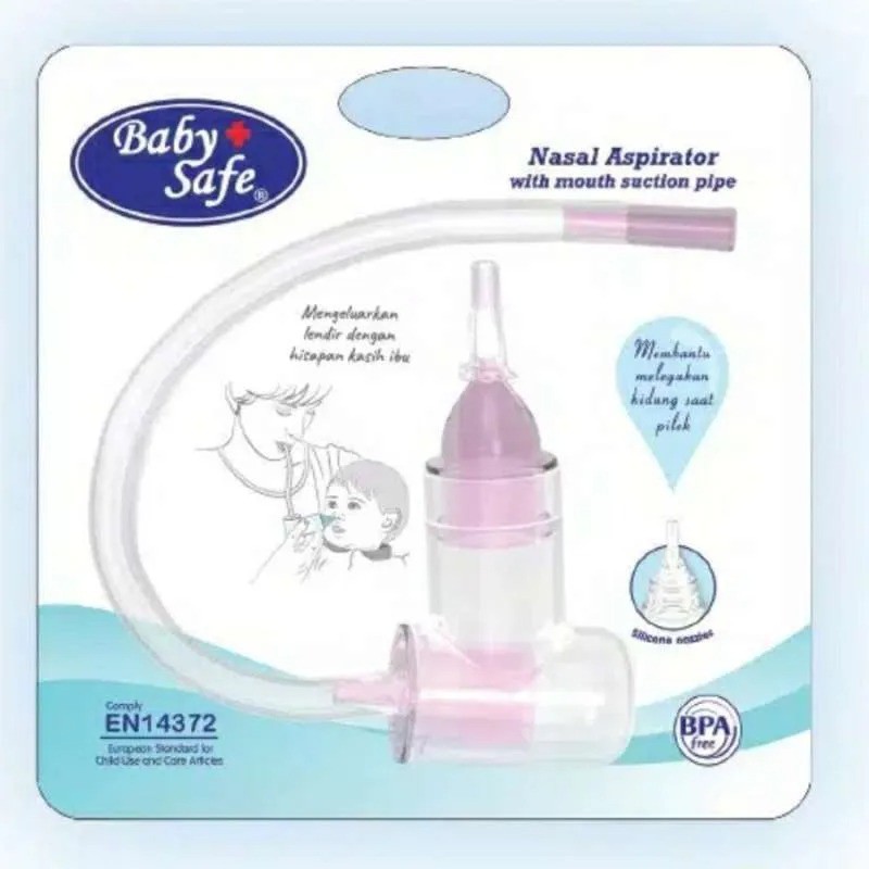 Baby Safe Nasal Aspirator With Pipe - NAS02 / Alat Sedot Ingus Bayi