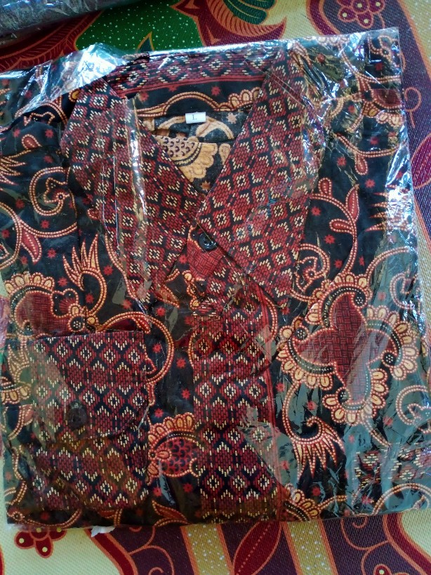Bswart Batik Hrb026 Kenongo Hem Pendek Padi Pekalongan M L Xl Batik Pria Murah Modern Grosir