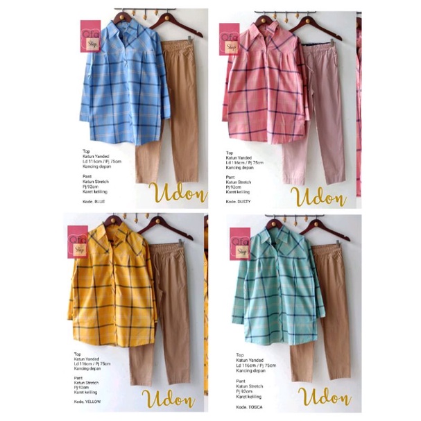 NEW UDON ONESET SETELAN CELANA WANITA JUMBO BAJU KERJA KANTOR MODIS KEKINIAN