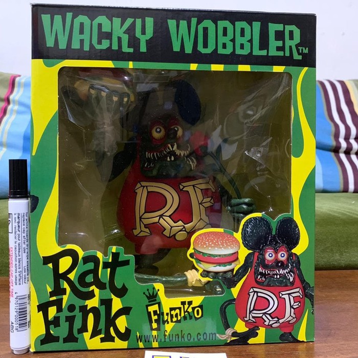 Action Figure Rat Fink Big Daddy Burger Ed Roth Wacky Wobble