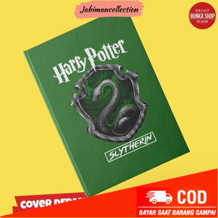 

✨ BISA COD ✨ Note Book Harry Potter Asrama Slytherin A5 Hardcover