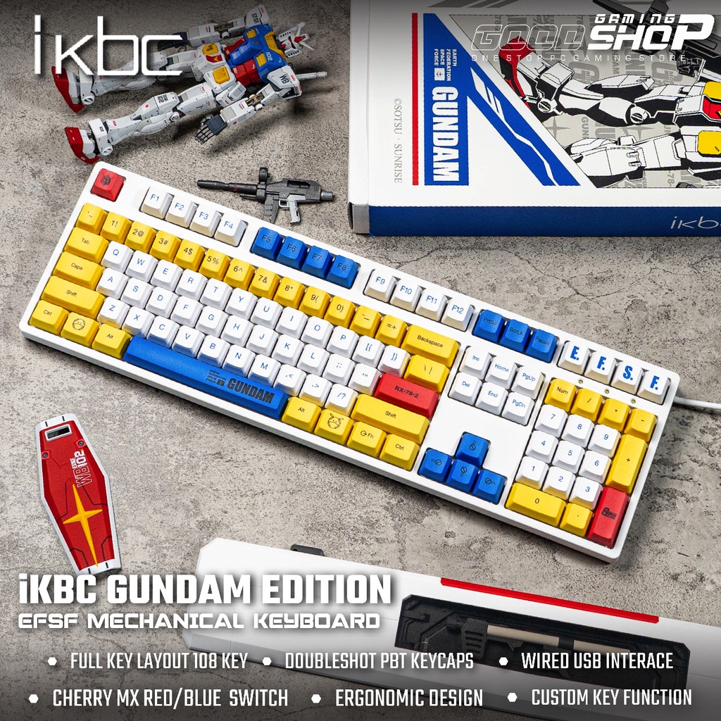iKBC GUNDAM Limited Edition Mechanical Keyboard (C210)