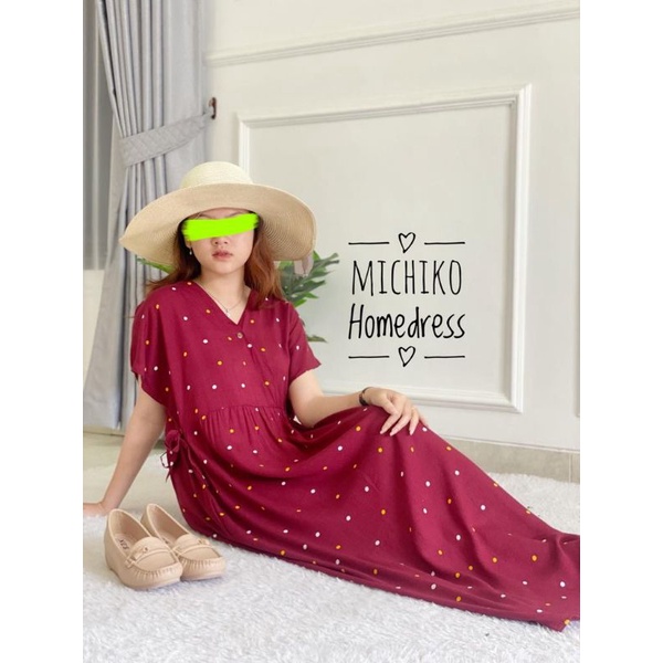 BISA COD MICHIKO HOMEDRESS HOME DRESS BY YAYUKU DASTER KIMONO RAYON MOTIF BY YAYUKU