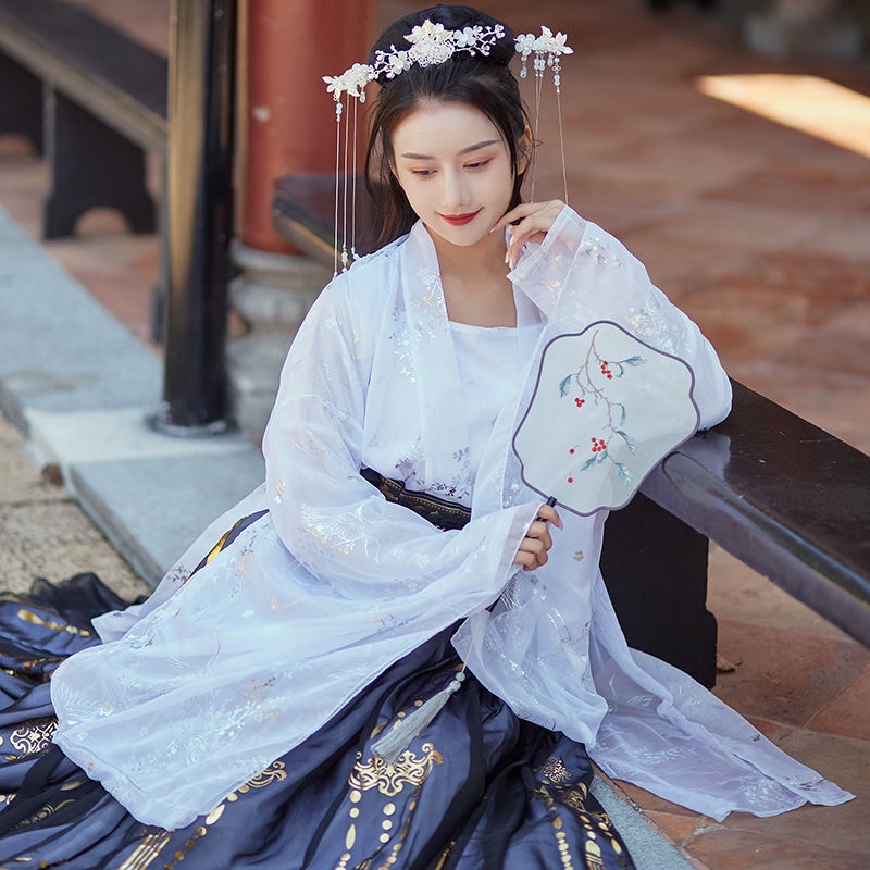 ancient costume women's Han Chinese clothing autumn Chinese style Elegant Flower