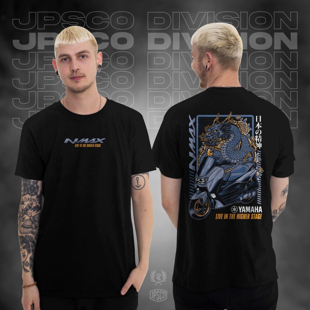 Baju Atasan Kaos Distro Motor Pria Lengan Panjang Terbaru Keren Nmax Ride With Pride Gold