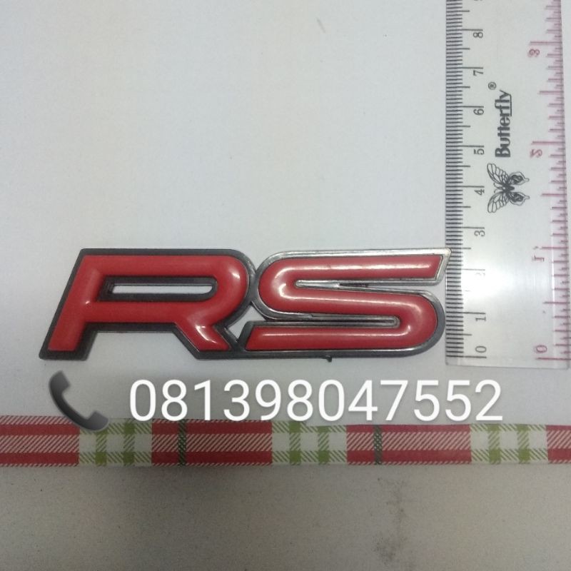 embelm logo RS Honda jazz Brio Mobilio CRV Civic original