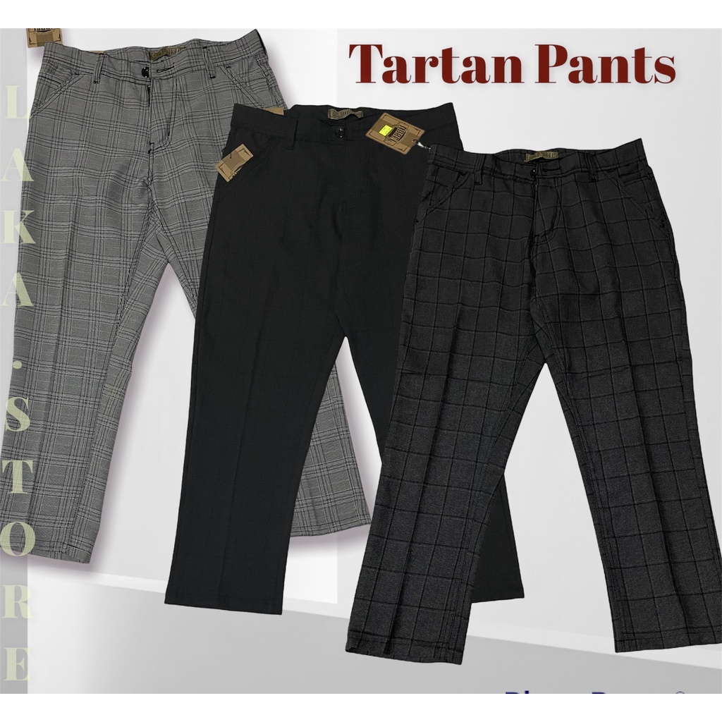 CELANA PANJANG TARTAN PRIA PREMIUM / CELANA PANJANG KOTAK-KOTAK