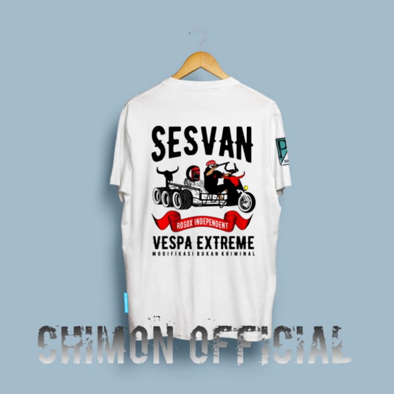 Kaos Vespa Sesvan Extreme Original Merchandise