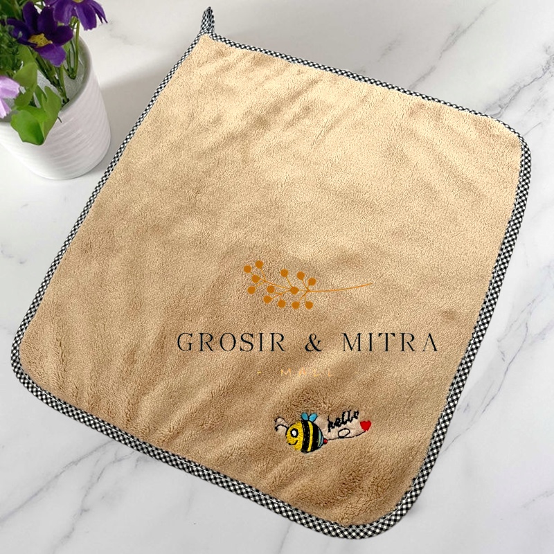 Handuk Serbaguna Handuk Bayi Perlengkapan Ibu Anak Perlengkapan Dapur Perlengkapan Kamar Mandi Serbet Lap Tangan Kain Lap Piring Serbet Lap Lebah Berdaya Serap Tinggi Berkualitas Ukuran 30x30CM