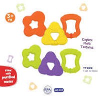 Babysafe multi texture teether / Babysafe gigitan bayi 3m+