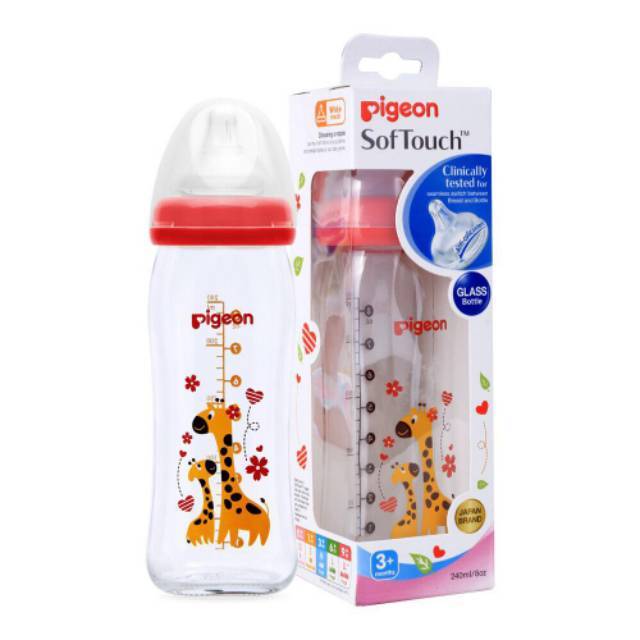 Pigeon Botol susu Gelas Kaca Wide Neck 160ml 240ml bisa Asi ringan