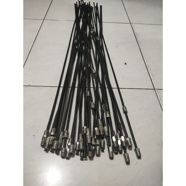 pipa selang rem besi nepel 10 panjang 60 dan  75cm UNIVERSAL