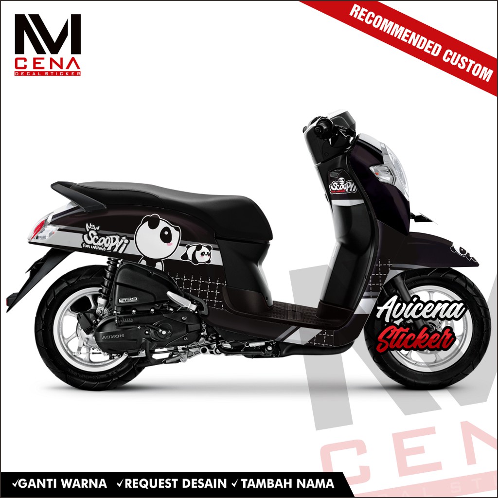 Sticker Decal scoopy full body Decal Sticker Scopy New Fi 2017 2018 2019 2020 Full Body panda