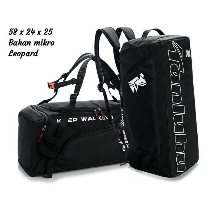 TAS TRAVEL DUFFLE GYM OLAHRAGA BAJU PAKAIAN FOLDABLE JINJING MUDIK DUFFEL TREVEL BAG JUMBO Pria Wanita Outdoor Mudik