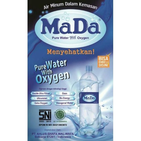 

MADA air kesehatan.600ml(1ds)