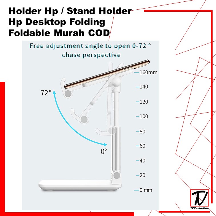 Holder Hp / Stand Holder Hp Desktop Folding Foldable Murah COD