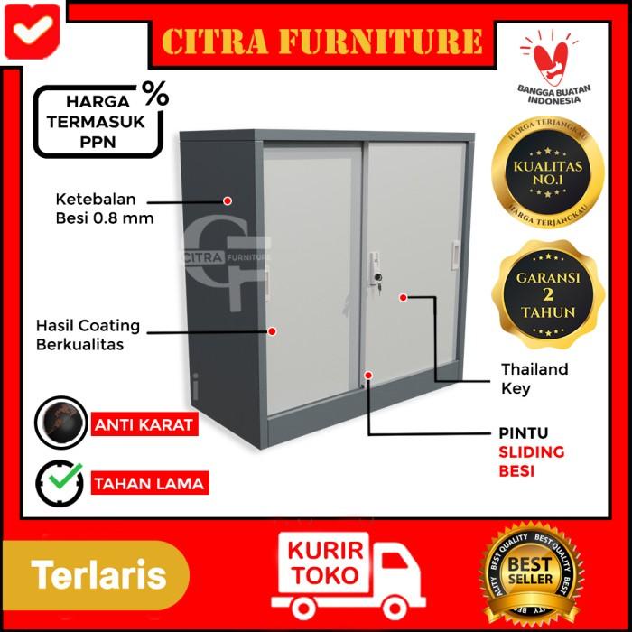 

Filling Cabinet Lemari Arsip Besi 2 Pintu Sliding Pendek|Lemari Sleding Kantor Dokumen