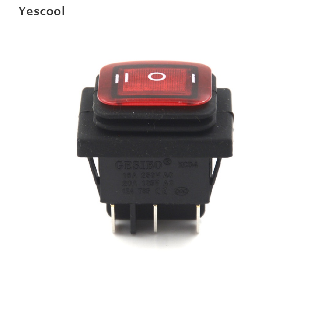 Yes Saklar Rocker Switch 3 Posisi 6Pin DC 12V Anti Air Dengan Lampu LED Untuk Mobilperahu