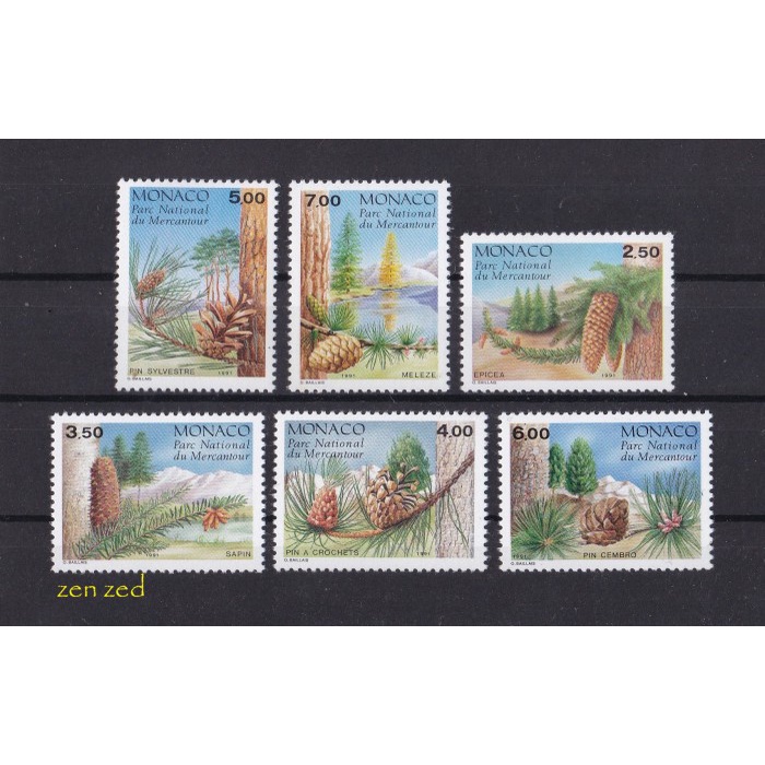 

0167 Perangko Monaco 19791 Mercantour National Park 6v Mnh