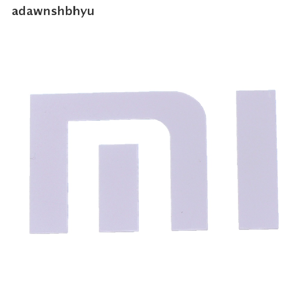 Stiker Logo adawnshbhyu Bahan Metal Warna Silver Untuk Laptop / Handphone Xiaomi MI