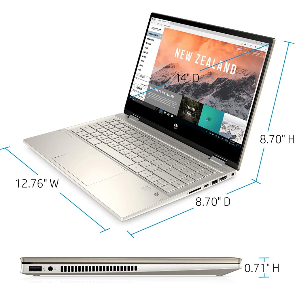 Laptop HP PAVILLION X360 EK0113TU i3 1215U 8GB 512ssd + PEN