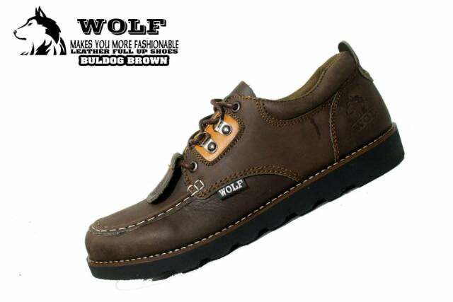 (BERGARANS1) SEPATU SEMI BOOT KULIT WOOF BULDOG ORIGINAL