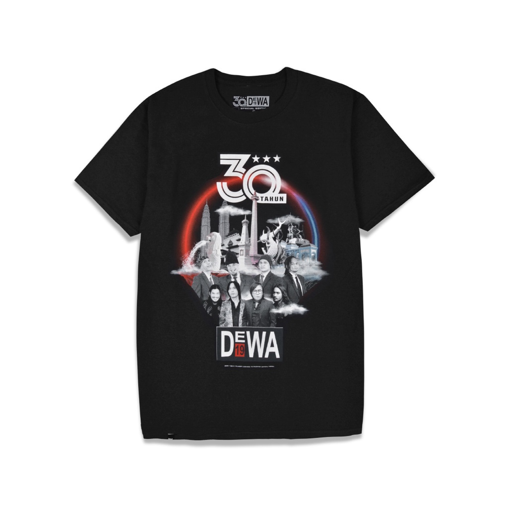 Proshop | Special Anniversary City | Dewa 19 | Tshirt | Kaos Pria Kaos Distro | Hitam